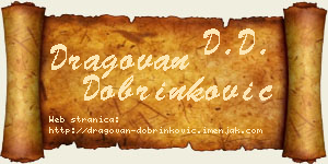 Dragovan Dobrinković vizit kartica